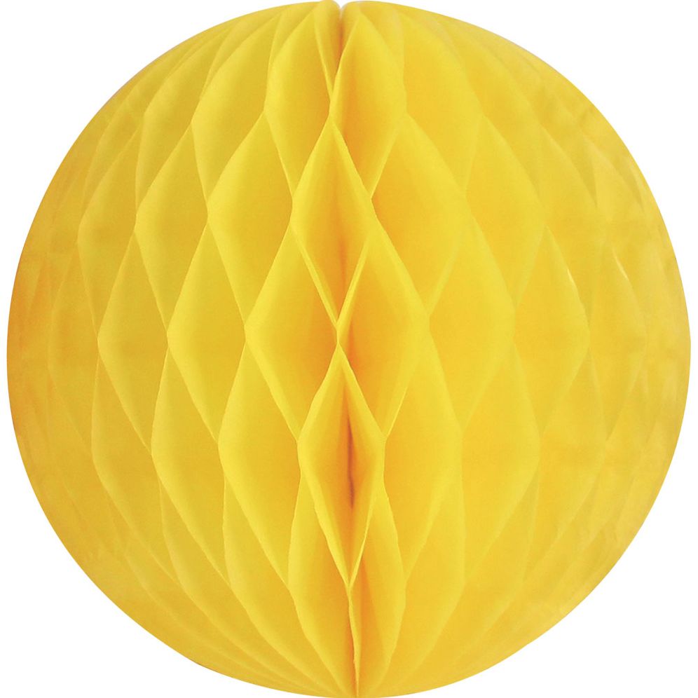Yellow SM Paper Honeycomb Sphere