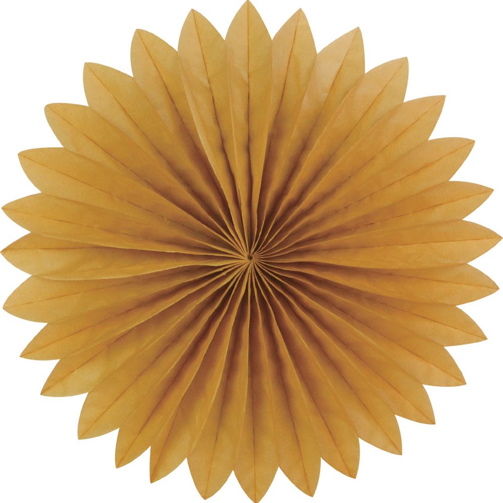 Plain fan, 40cm, Gold