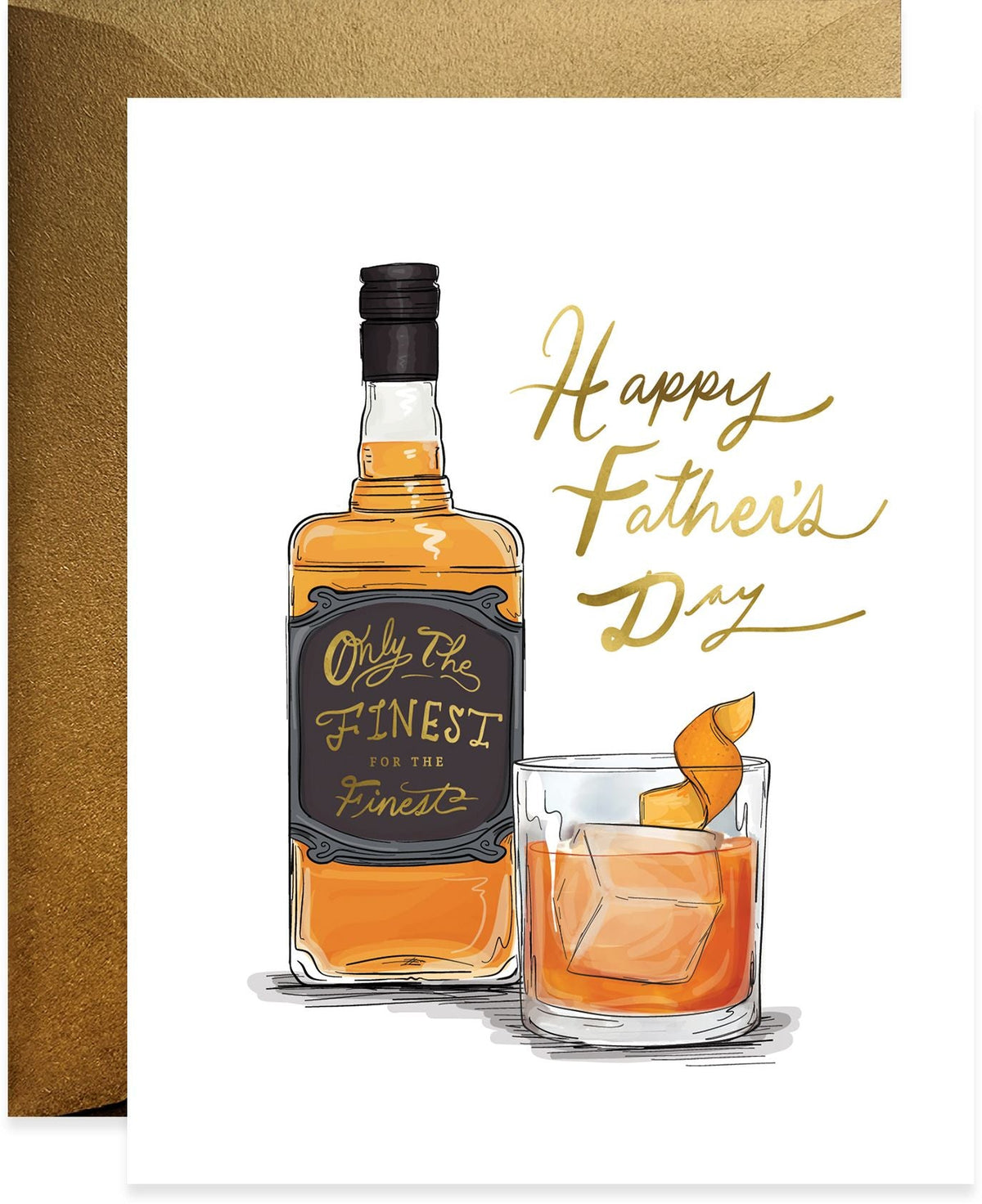 Finest Whiskey Father's Day Card