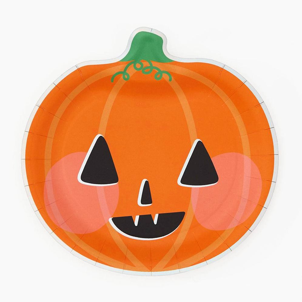 Smiling Pumpkin Plates