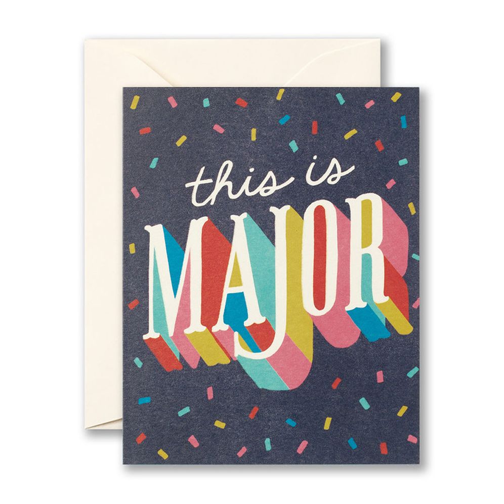 This is Major Congratulations Greeting Card