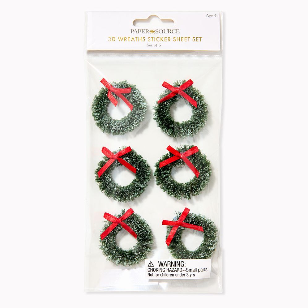 3D Wreaths Sticker Sheet