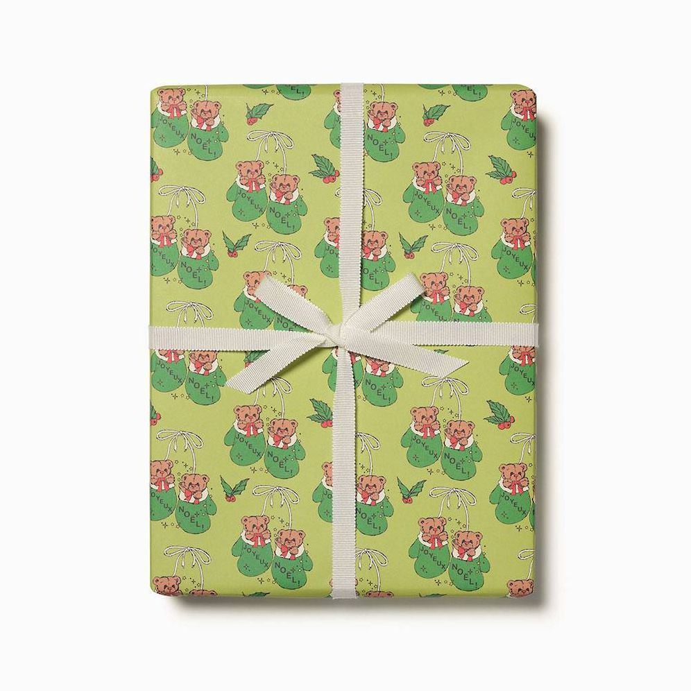 Mitten Bears Flat Wrap