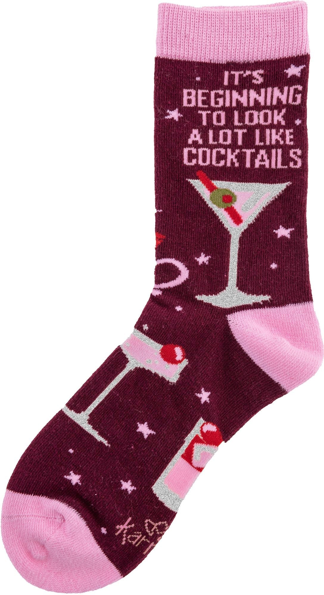 It's Beginning to Look a Lot Like Cocktails Socks