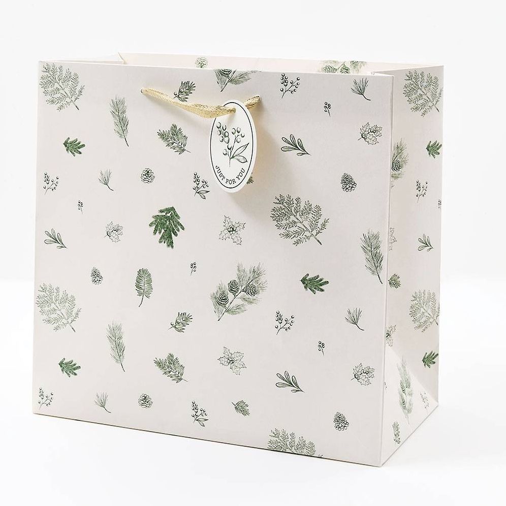 Delicate Greenery Large Gift Bag