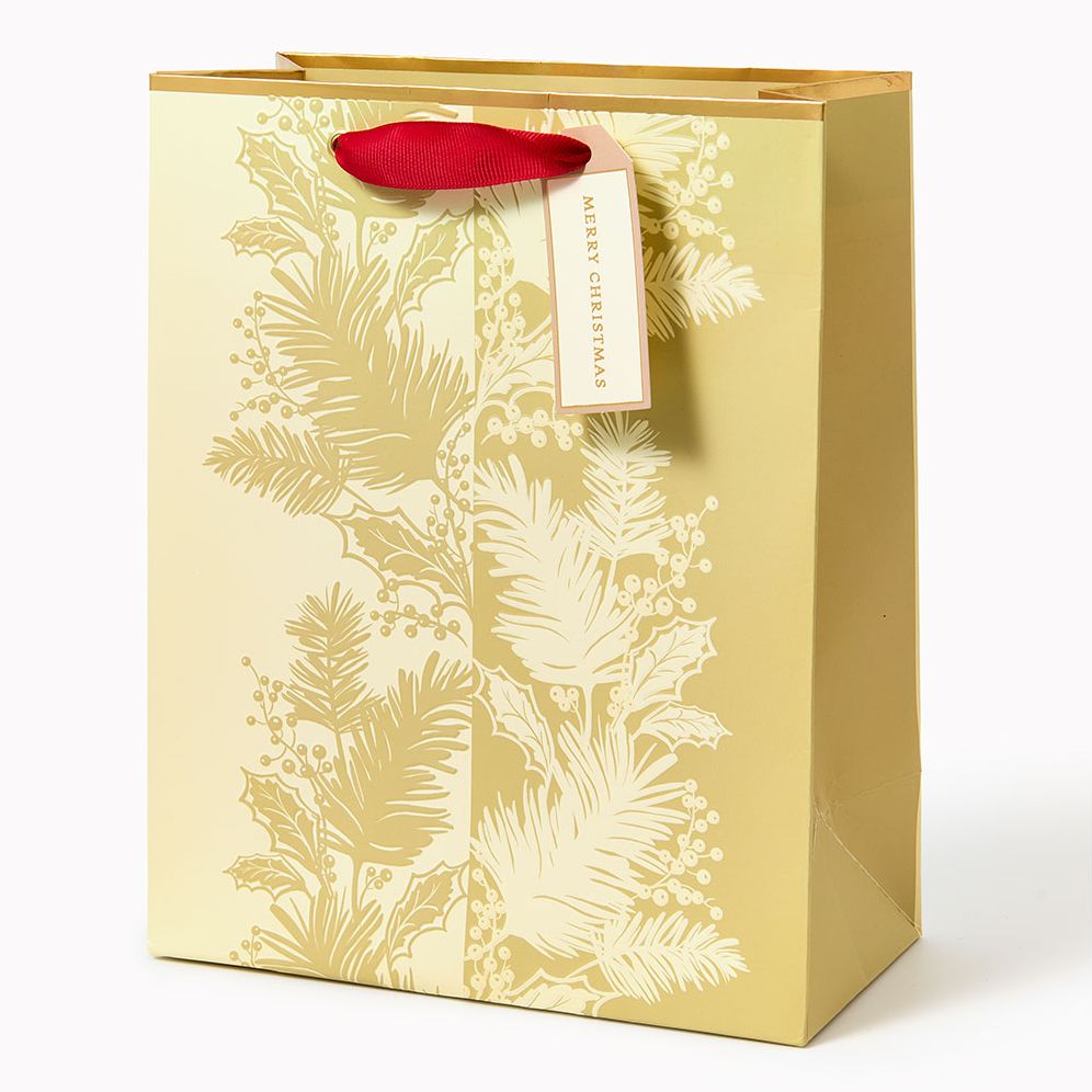 Holly Boughs and Berries Medium Gift Bag