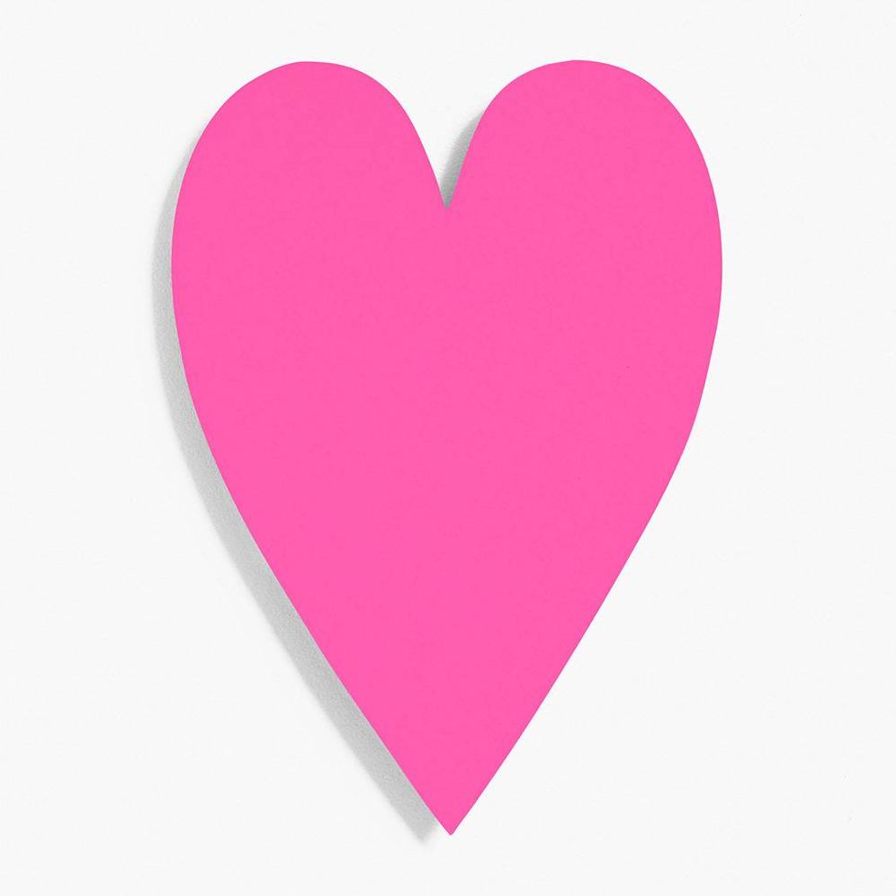 Fuchsia 4 Bar Heart Shaped Cards