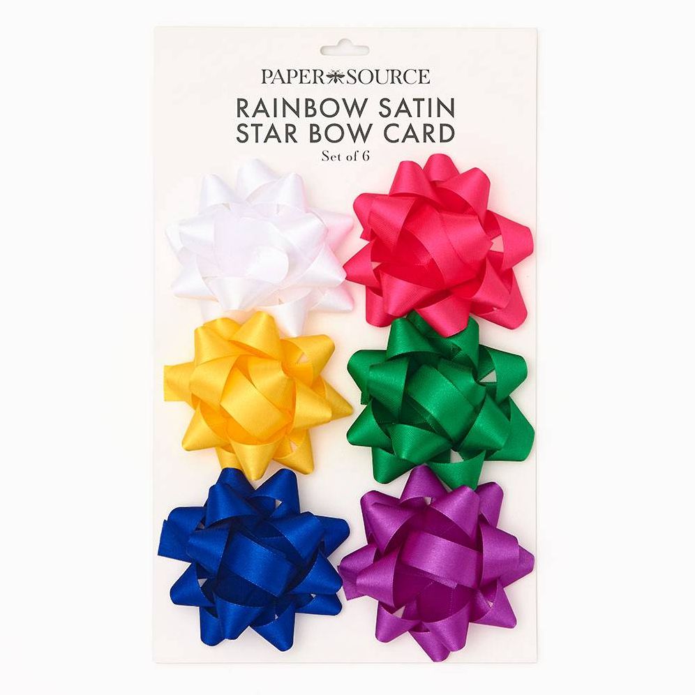 Rainbow Satin Bows