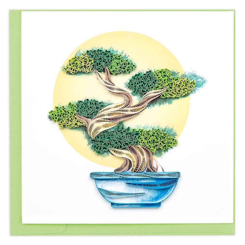 Quilling Bonsai Tree Greeting Card