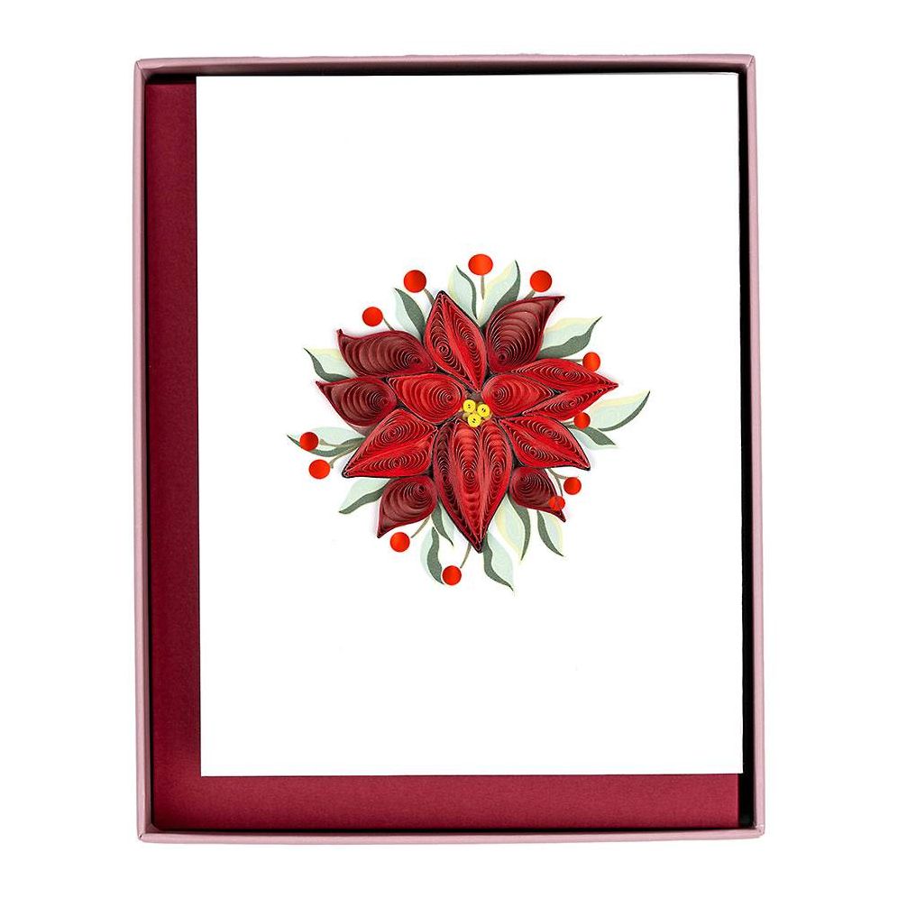 Correspondance Stationery Quilled Winter Botanicals Note Card Box Set