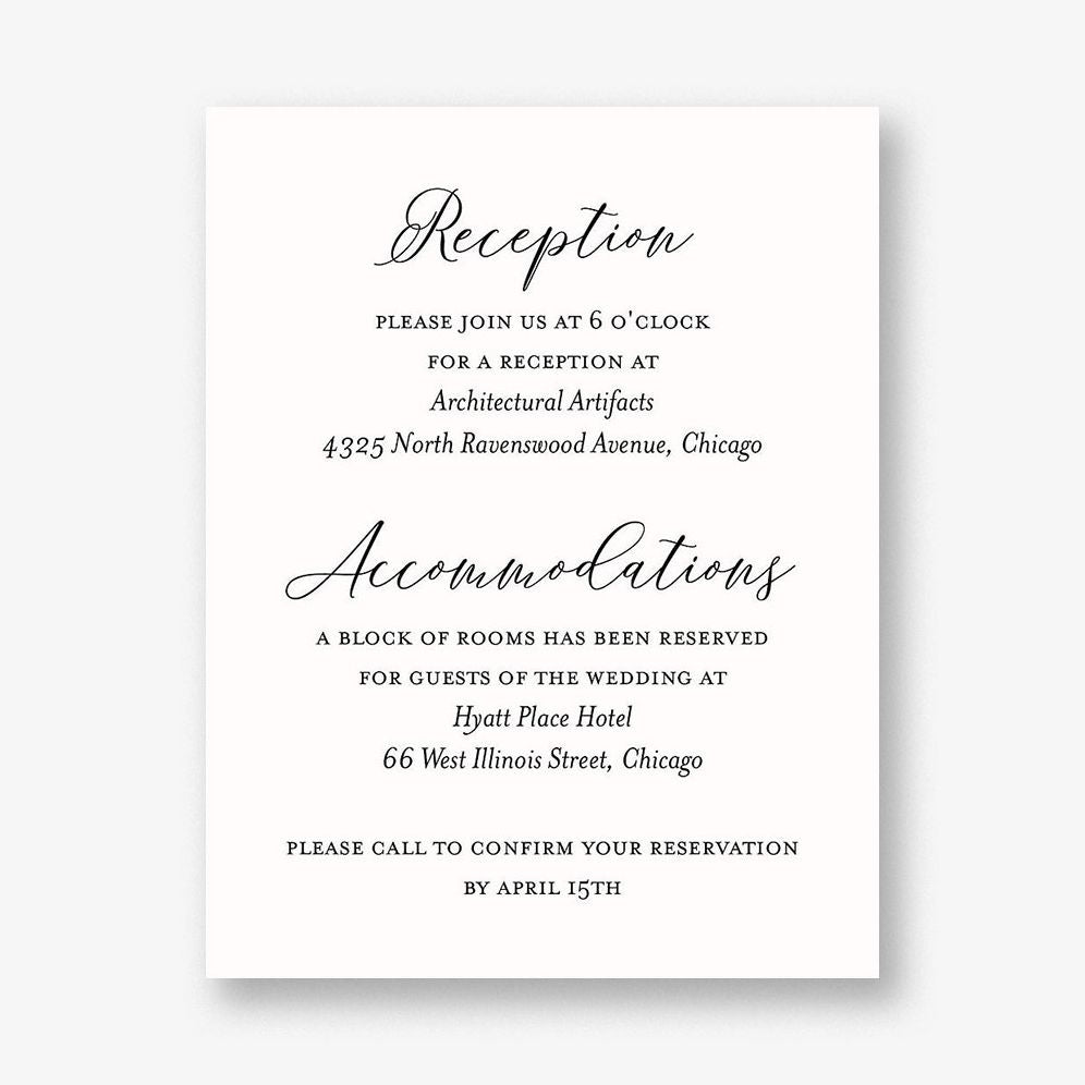 Brushstroke Foil Information Card