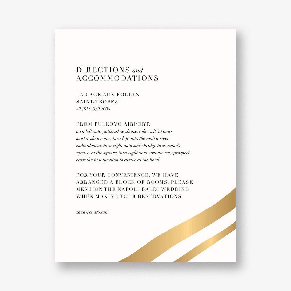 Cherish Foil Information Card