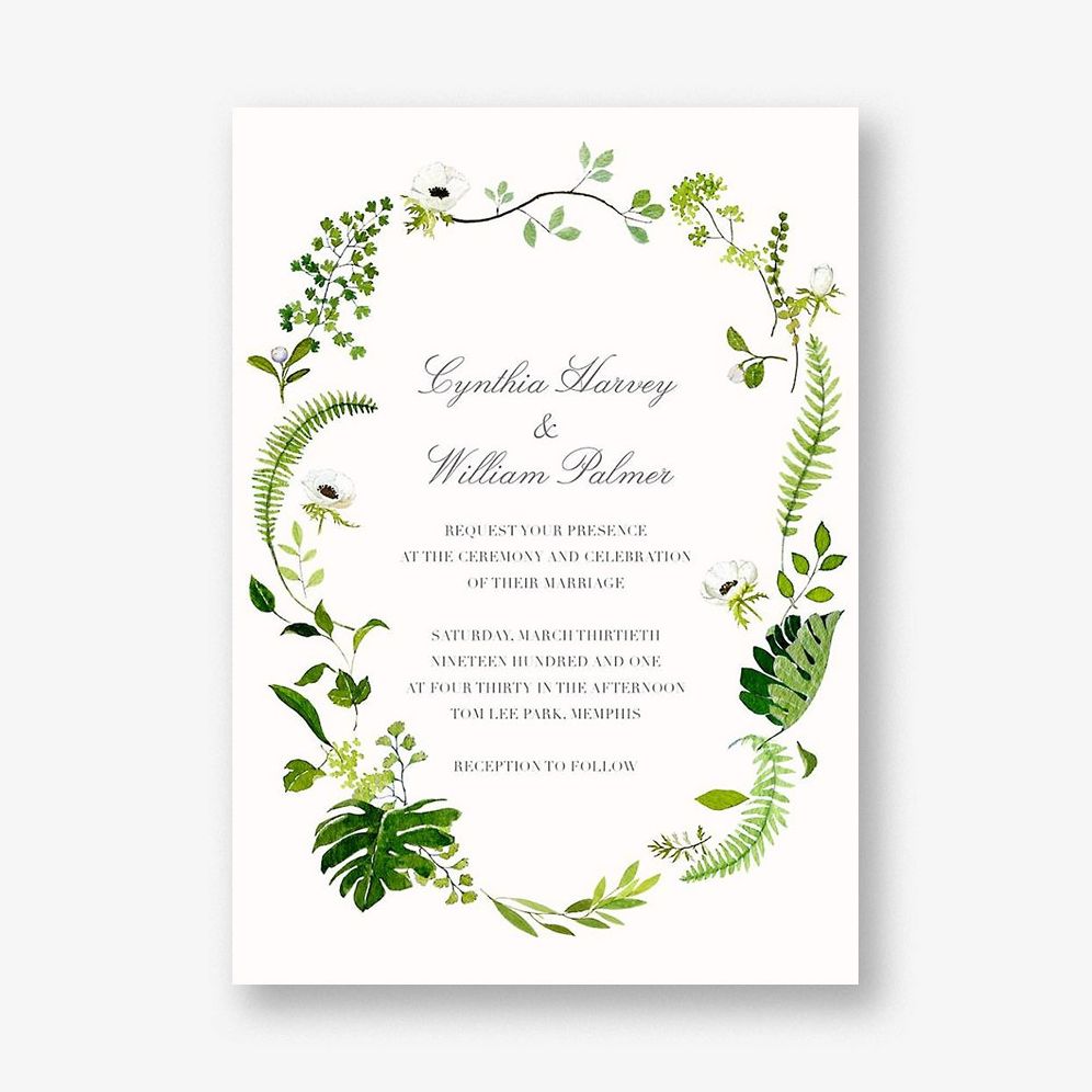 Naiad Wedding Invitation