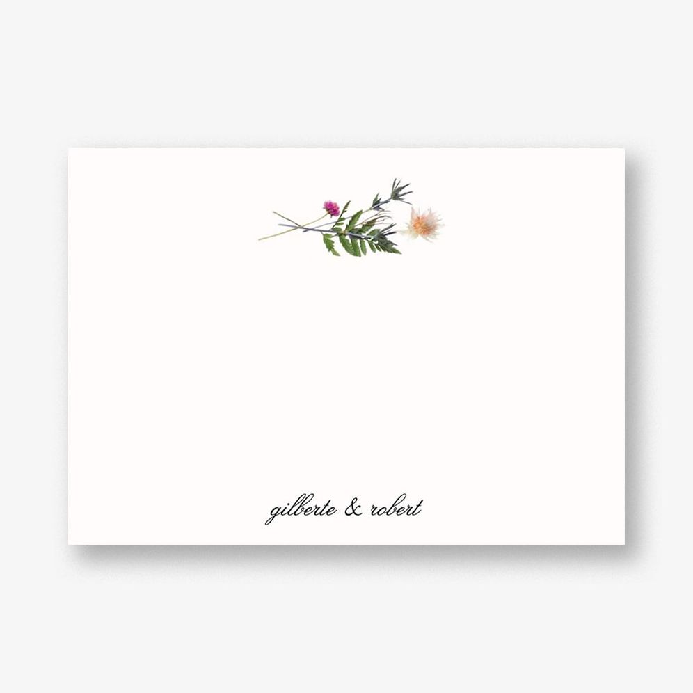 Petites Fleurs Sauvage Stationery