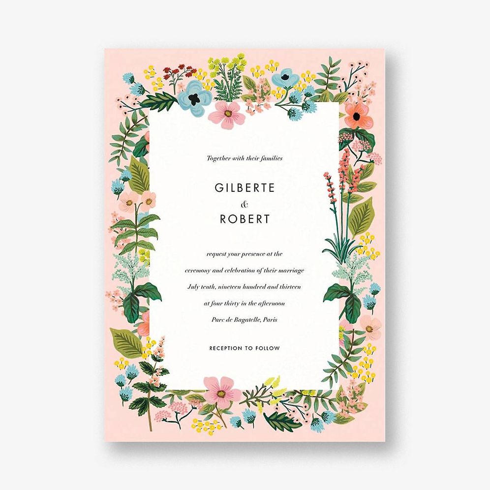 Spring Gatherings Wedding Invitation
