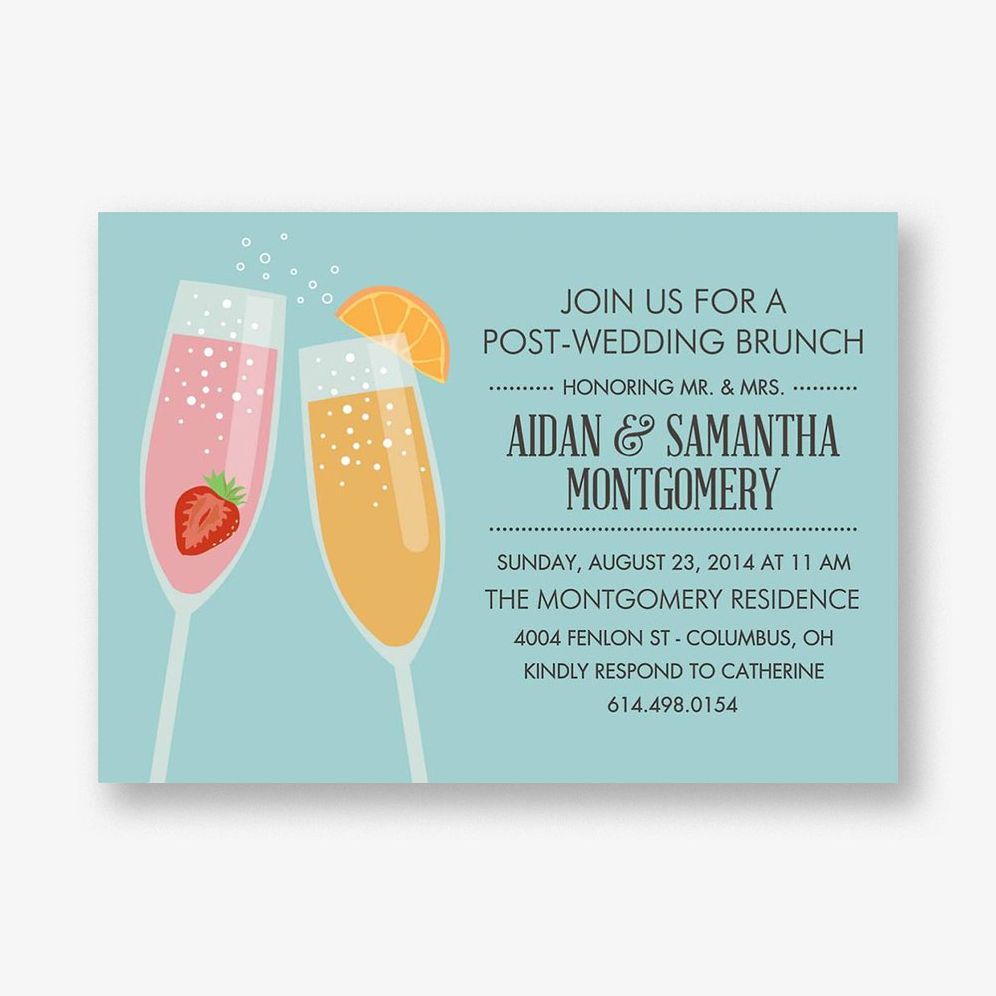 Mimosa Brunch Invitation
