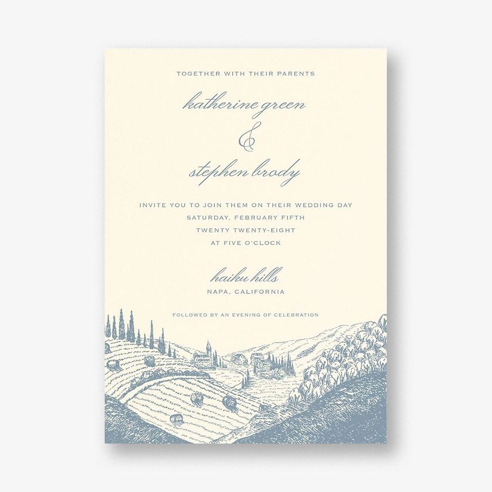 Wine Country Wedding Invitation
