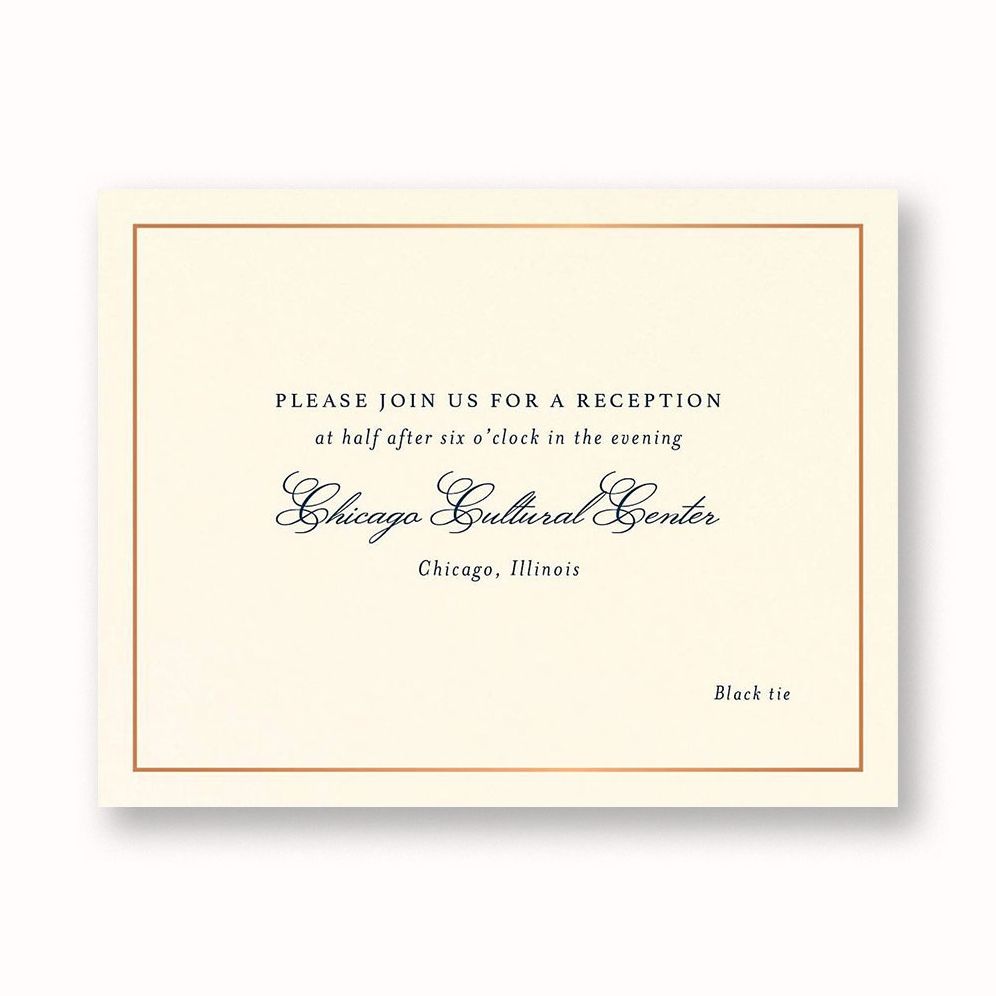Simply Traditional Information Card