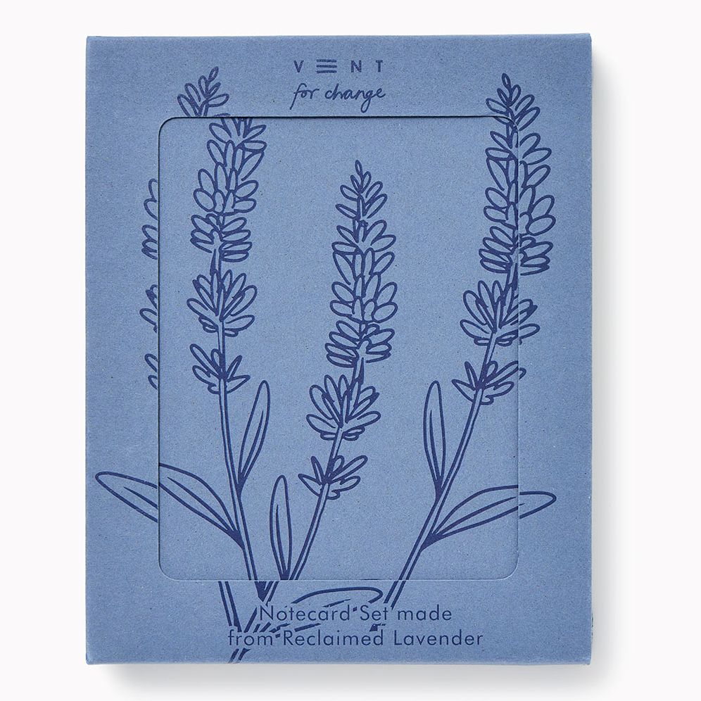 VENT for Change Reclaimed Lavender Paper Notecard Set