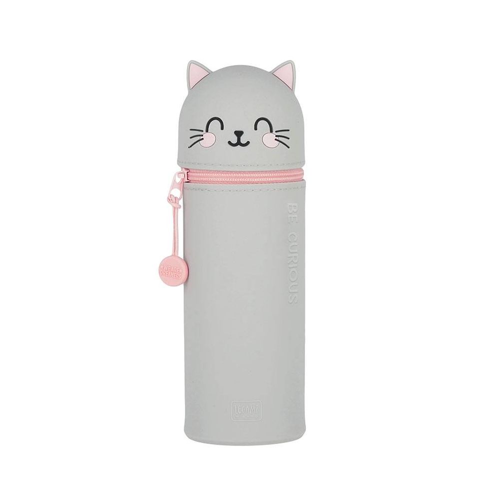 Legami 2-In-1 Silicone Pencil Case - Kawaii - Kitty