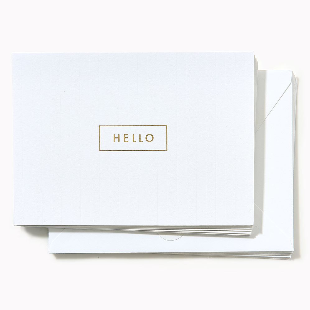 Hello Stripe Thank You Card Set