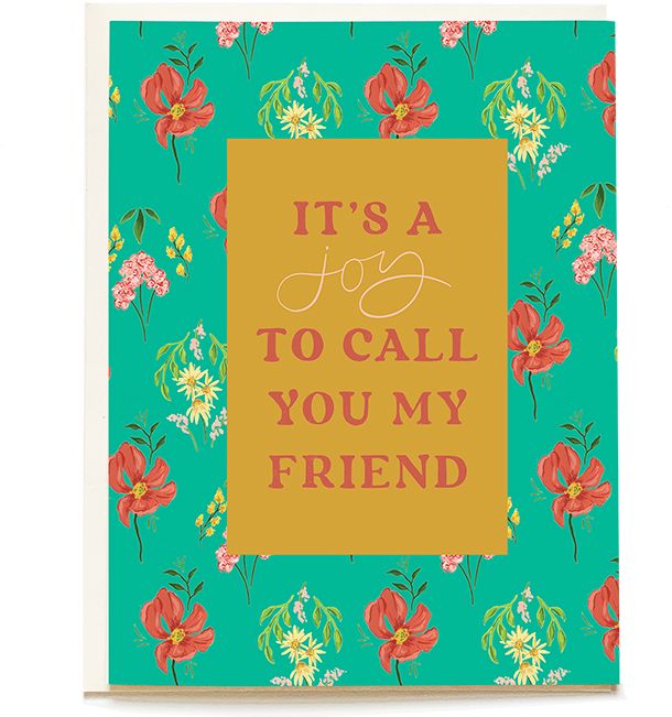Vintage Sprigs Friendship Card