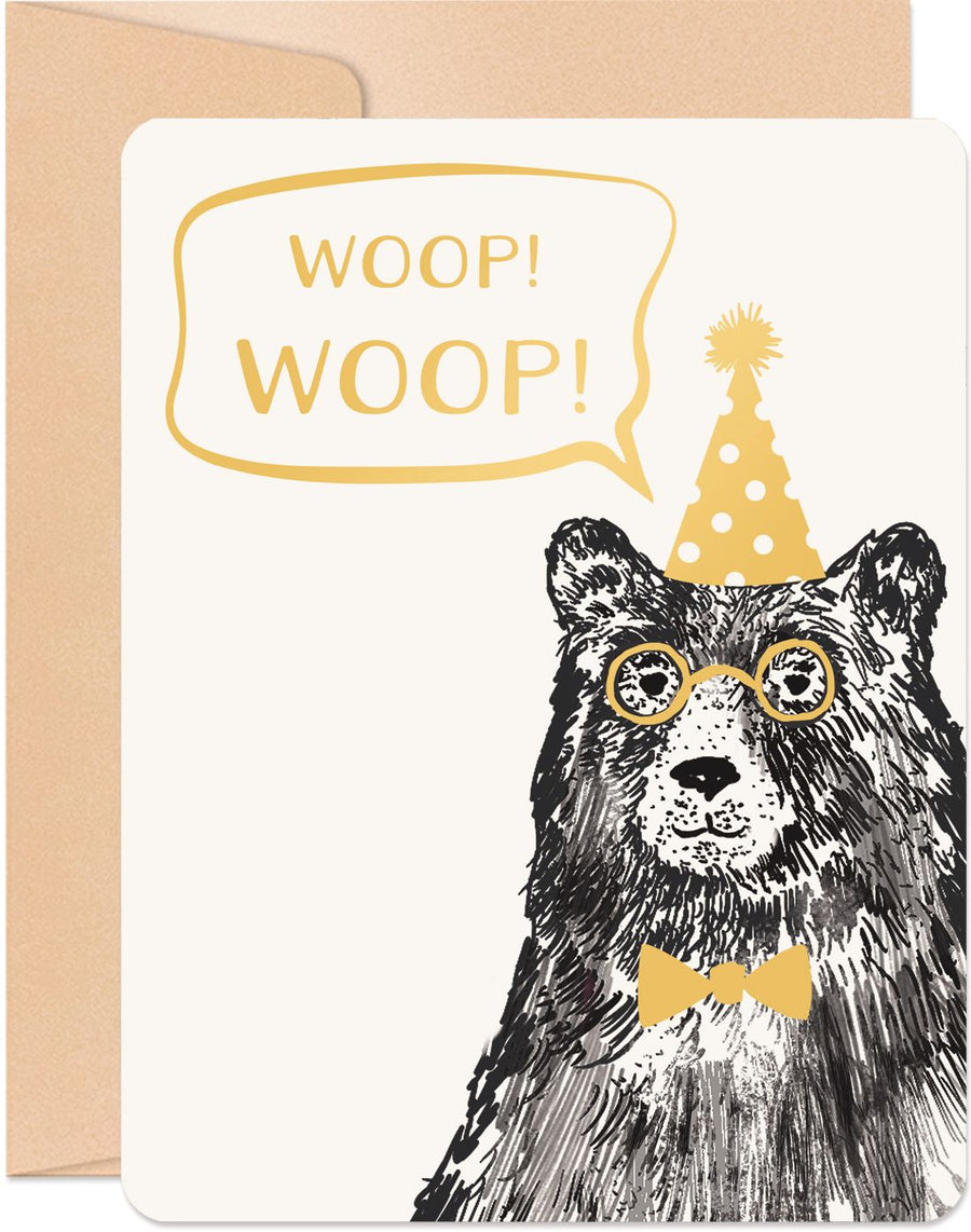 Woop Bear Birthday Card