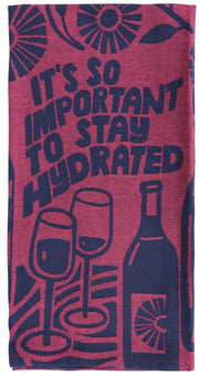 Stay Hydrated Woven Dish Towel