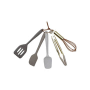 Multi Color Neutral Silicone Kitchen Tools Set of 5