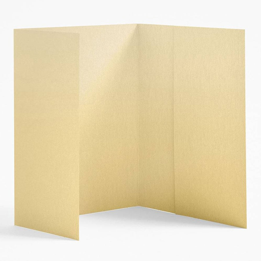 A7 Shimmer Gold Folder Enclosures