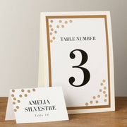 Luxe White Table Tent