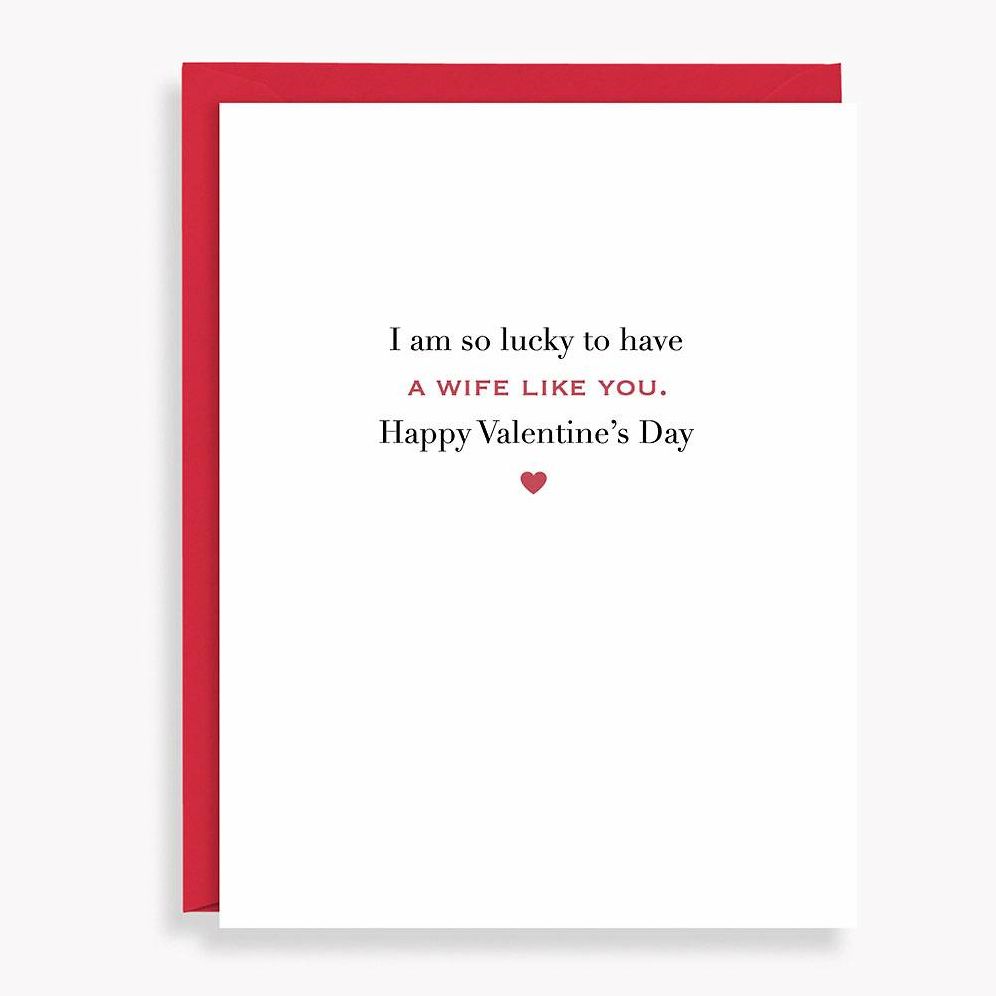 To My Wife Valentine's Day Card