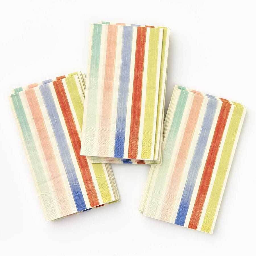 Watercolor Stripe Guest Napkins