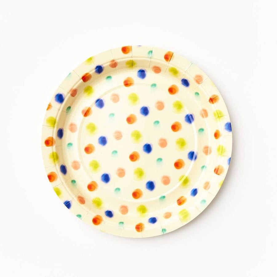 Watercolor Dot Small Plates
