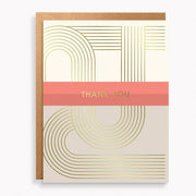 Modern Foil Stripe Thank You Stationery Set