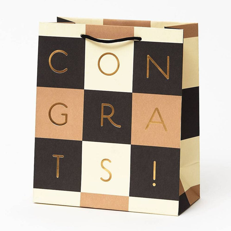 Congrats Check Medium Gift Bag