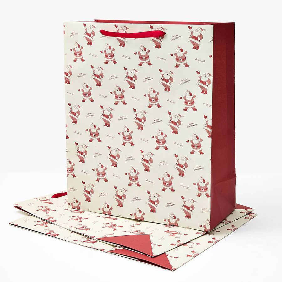 XL Newsprint Santas Gift Bag Set