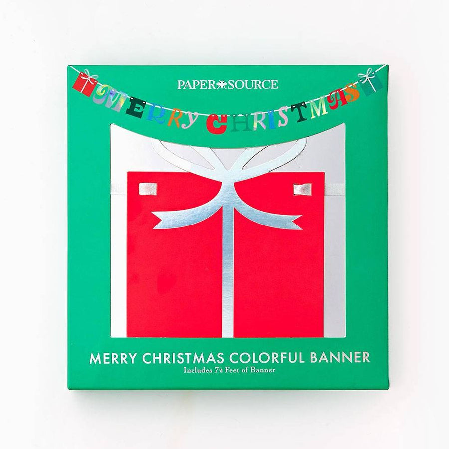Merry Christmas Colorful Banner