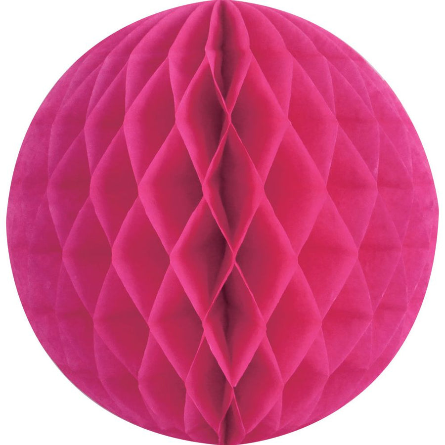 Fuschia SM Paper Honeycomb Sphere