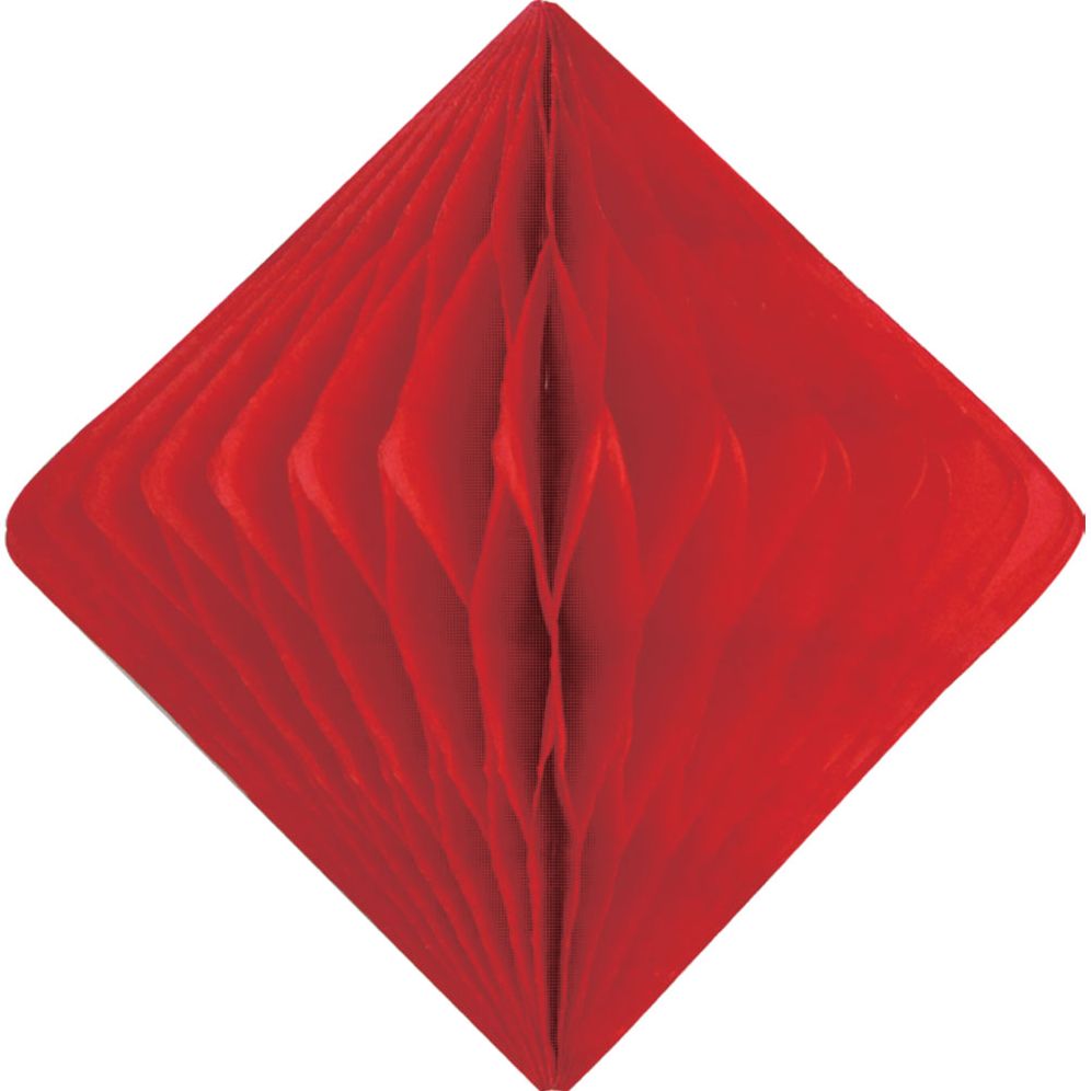 Red Diamond Paper Honeycomb 15cm