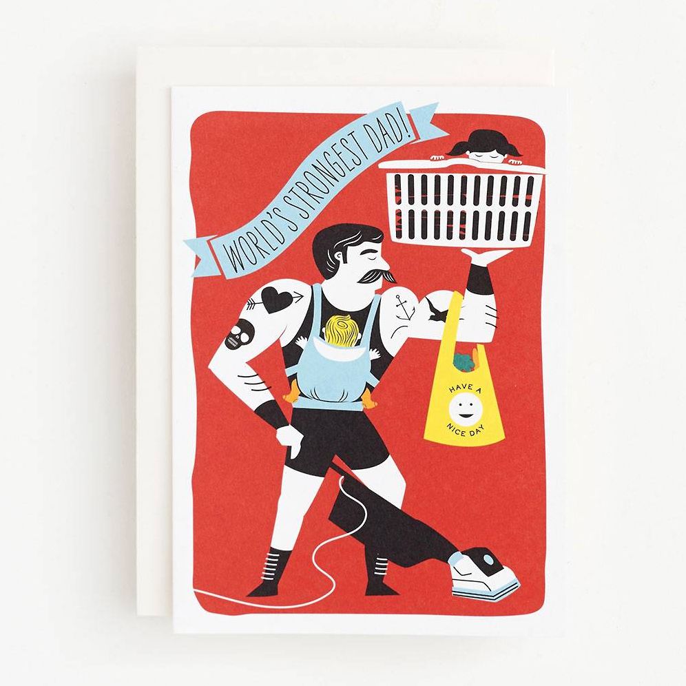 World's Strongest Father's Day Card