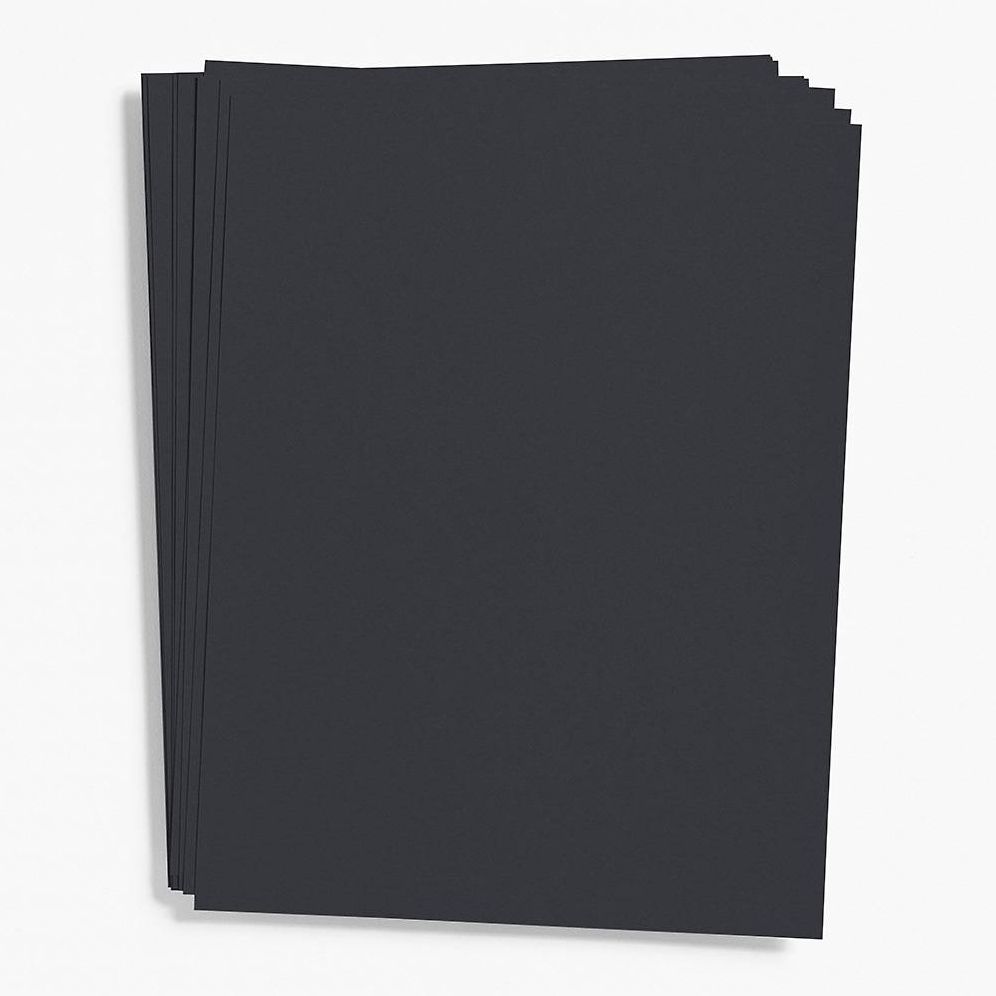 Black Card Stock 8.5" x 11"