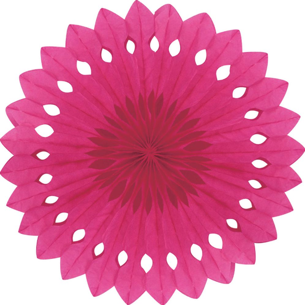 Detailed fan, 30cm, Fuschia