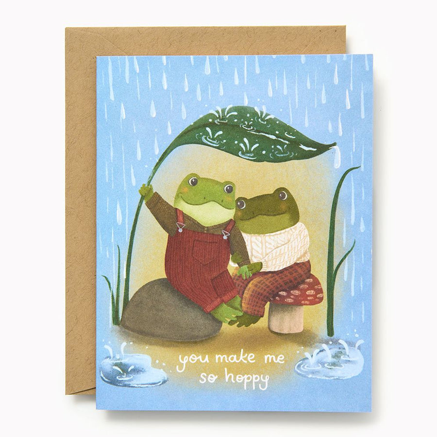 So Hoppy Frogs Love Card