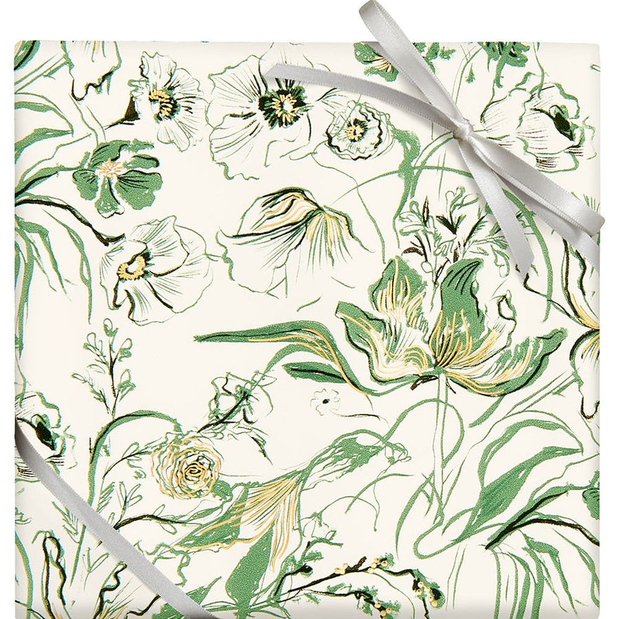 Romantic Greenery Stone Wrapping Paper