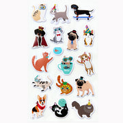 Cats & Dogs Dressed Up Sticker Sheet