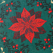 Poinsettia Tile Textured Wrapping Paper