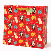 Christmas Cats Large Gift Bag