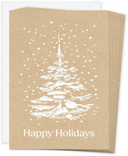 Christmas White Tree Stationery Set
