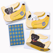 Valentines Banana Pups Classroom Stationery Set